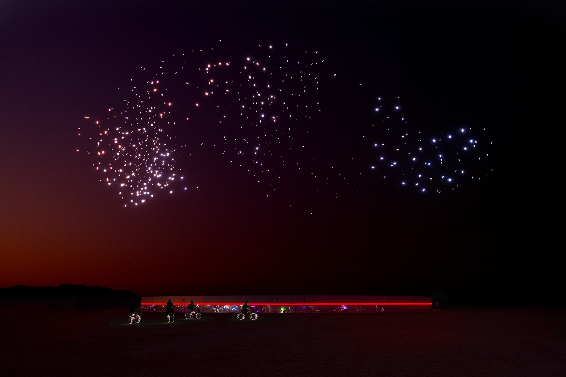 Burning Man: the first drone show drone show
