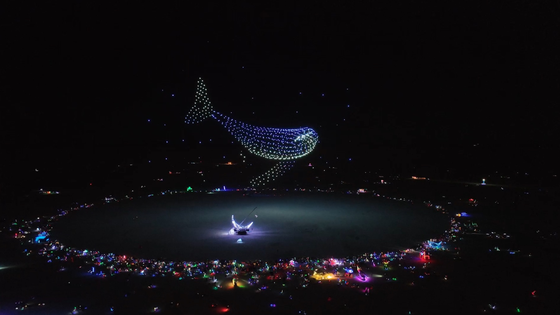 Kinship by DRIFT at Burning Man drone show