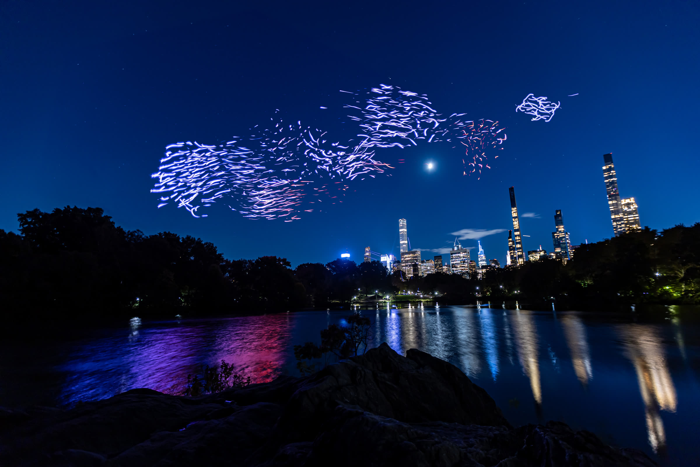Franchise Freedom in New York Central Park drone show — photo 1