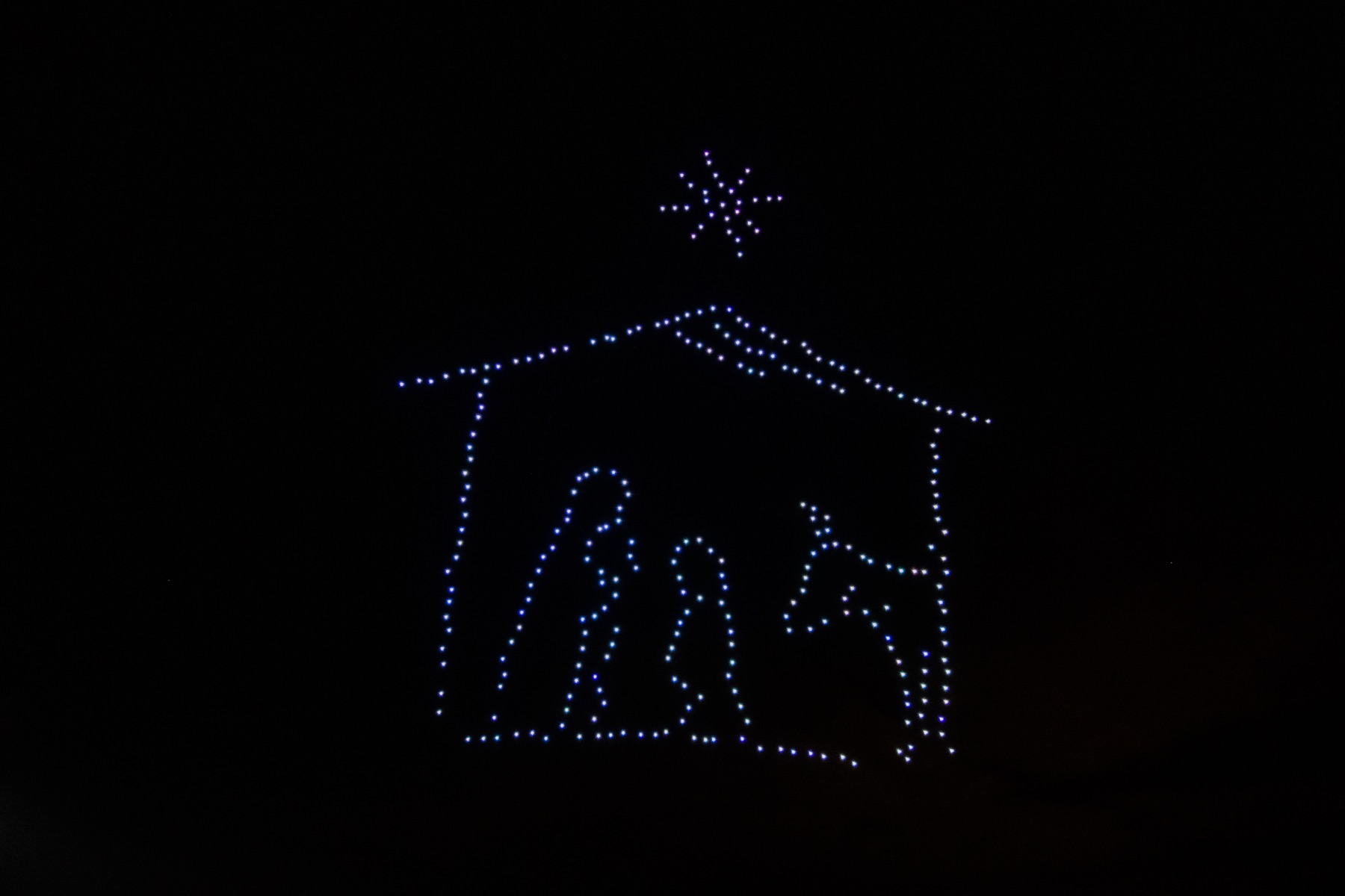 EO Christmas story, Valkenburg drone show