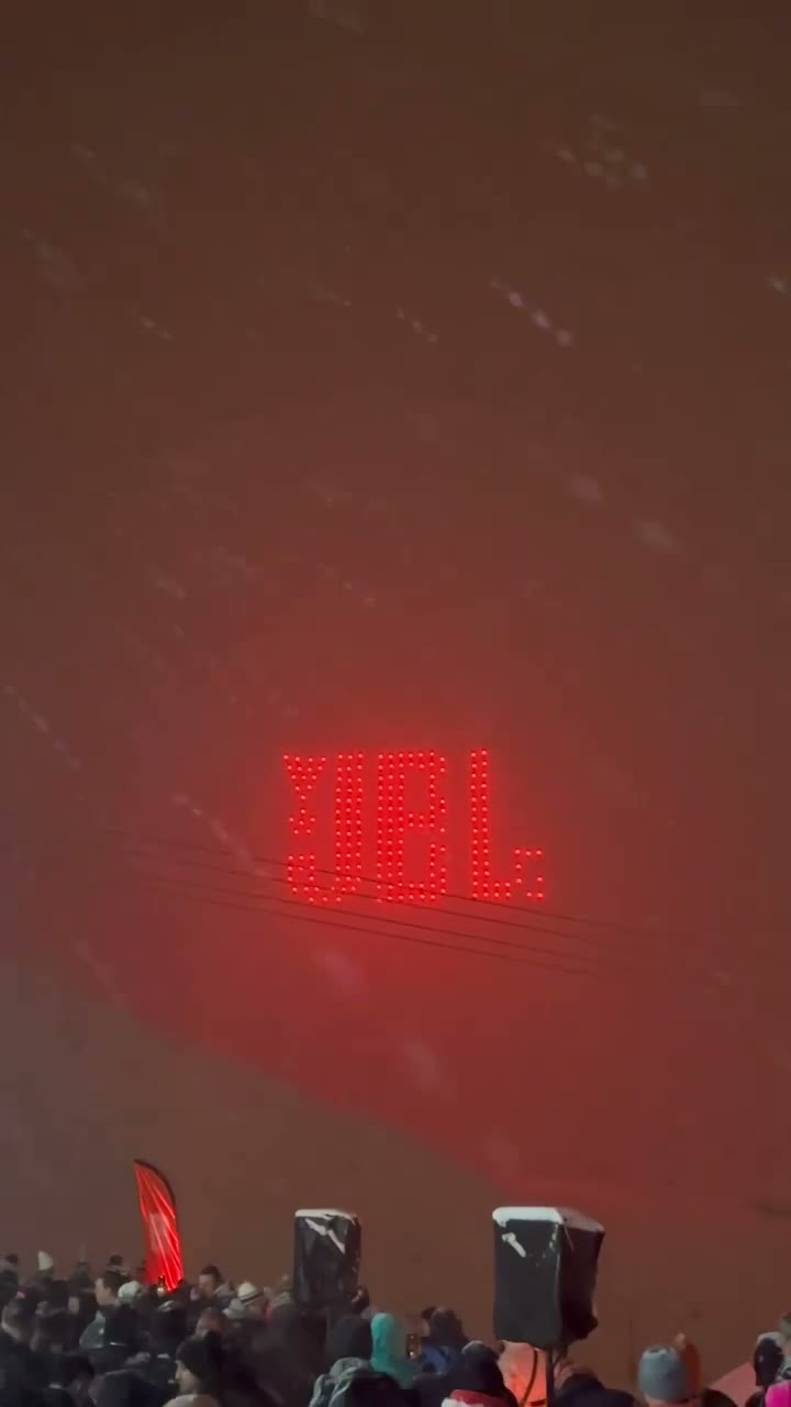 JBL Snow Party, Val Thorens drone show