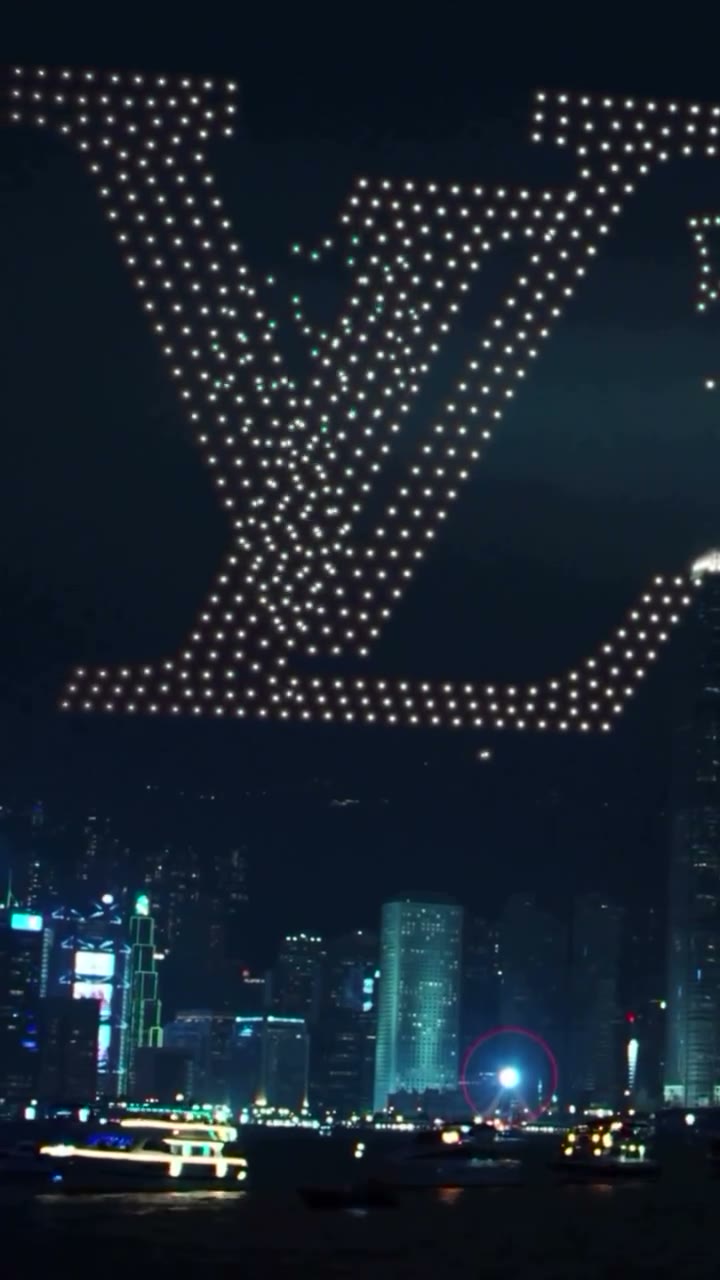 Louis Vuitton in Hong Kong drone show