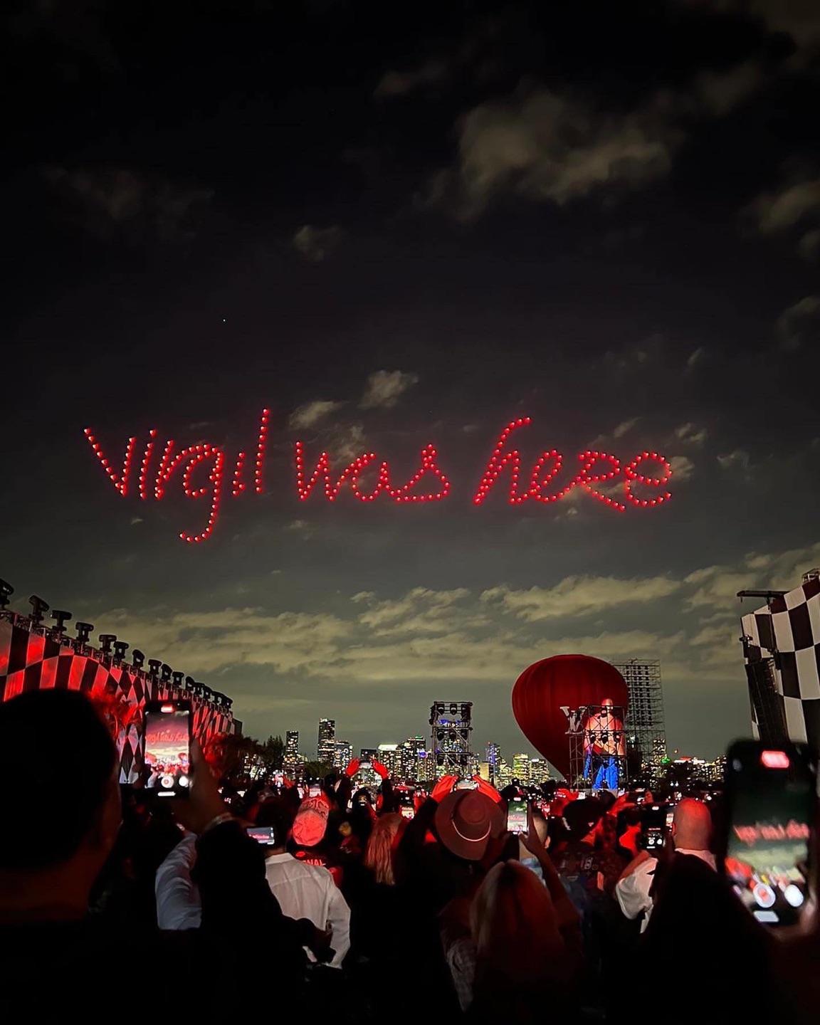 Virgil was here drone show